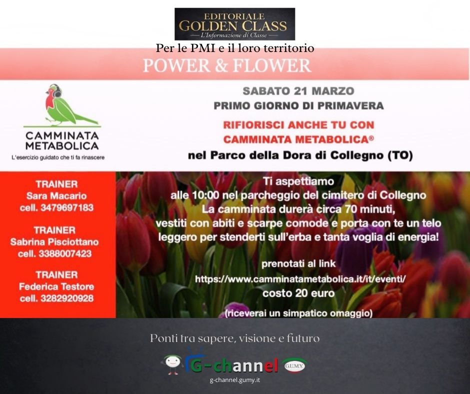 Ritrova energia nella prima primavera con la Camminata Metabolica